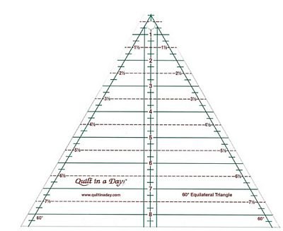 60 Degree 8.5in Triangle Ruler