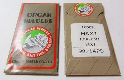 Organ Needles Titanium Universal Needles Size 90/14 (10-pack)
