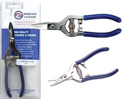 Heritage Cutlery Spring Loaded Rag Quilting Snips