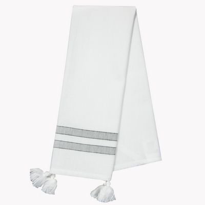 Dunroven House TTWL with Black/Gray Stripe on White Background