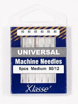 Klasse Universal Needles Size 80/12 (6-pack)