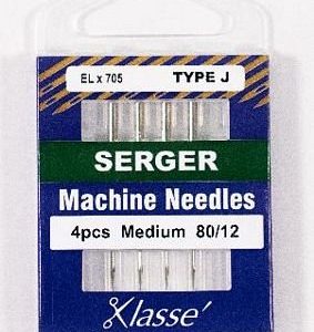 Klasse Serger / Overlock Needles ELx705 Size 80/12 (4-pack)