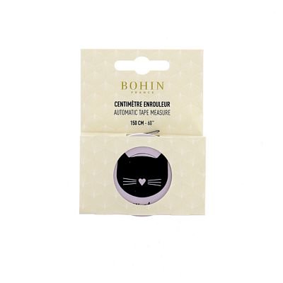 Bohin Automatic Tape Measure-Black Cat