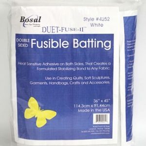 Bosal Duet II Double sided Fusible Batting 45 in x 36in