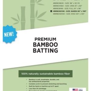 Brewer Premium Bamboo Batting 90 in x 108 in Queen