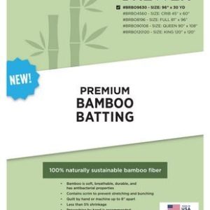 Brewer Premium Bamboo Batting 96 in x 30 yd