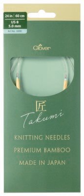 Clover Needlecraft Inc. PRO Takumi Circular 24in. No. 8 5.00mm
