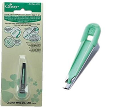 Clover Needlecraft Inc. Fusible Bias Tape Maker 6mm makes 1/4in Bias Tape