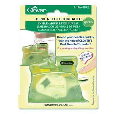 Clover Needlecraft Inc. Desk Needle Threader Green