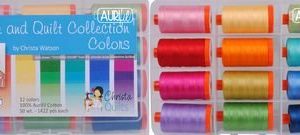 Aurifil ThreadPieceandQuilt CollectnColors50wt12Cl