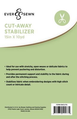 EverSewn Cut-away Stabilizer 15 in x 10 yd 2/pk