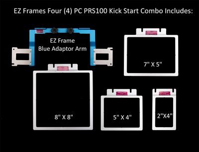 Durkee Embroidery Hoops EZ Frames 4PC Combo Pack Brother PRS100 Persona