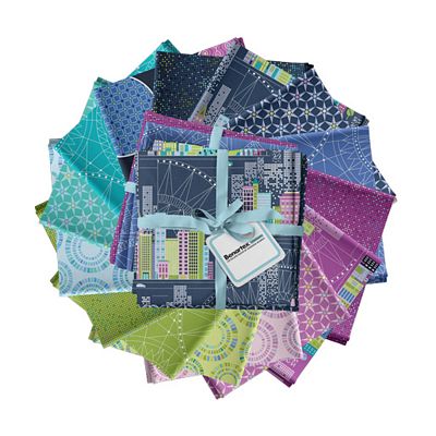 Benartex Cityscape Night- 15pc Fat Quarter
