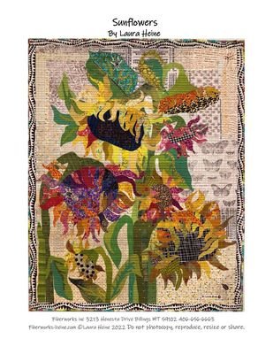 Sunflowers Collage Pattern
