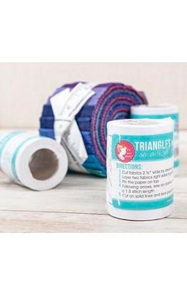 1 in Precut Friendly Half Square Triangle Paper