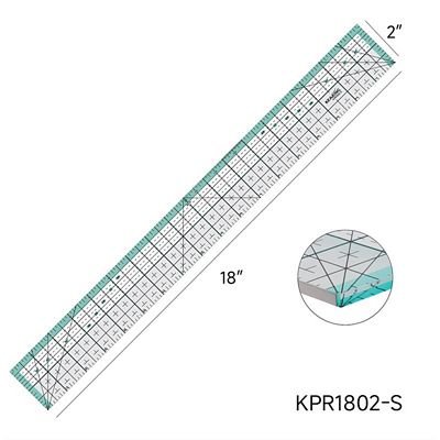 Kearing 18" X 2" Quilting Ruler with Metal Cut Edge