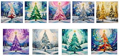 Quiltberry Farm Holiday Hues 9-Card Box Collection