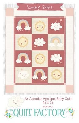 The Quilt Factory Sunny Skies Applique Baby Quilt