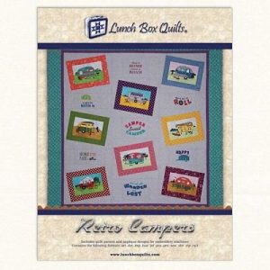 Retro Campers Machine Embroidery Quilt Pattern