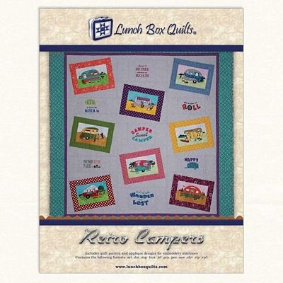Retro Campers Machine Embroidery Quilt Pattern