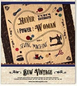 Sew Vintage Machine Embroidery Quilt Pattern