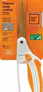 Fiskars, Inc. Easy Action 8" Titanium Scissor