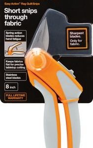 Fiskars, Inc. Easy Action Rag Quilt Snips 8in Tabletop cutting