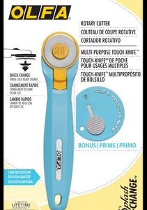 OLFA 28mm Aqua Handle Quick Change Rotary Cutter