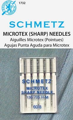 Schmetz Microtex / Sharp Needles (5-pack, box of 10)