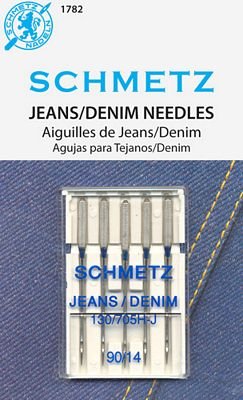 Schmetz Jeans / Denim Needles Size 90/14 (5-pack, box of 10)