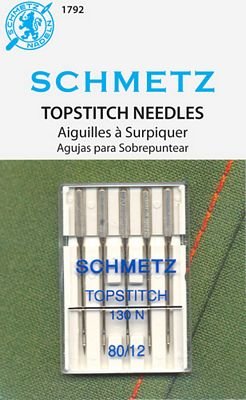 Schmetz Topstitch Needles Size 80/12 (5-pack, box of 10)