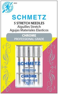 Schmetz Chrome Stretch Needles Size 75/11 (5-pack)