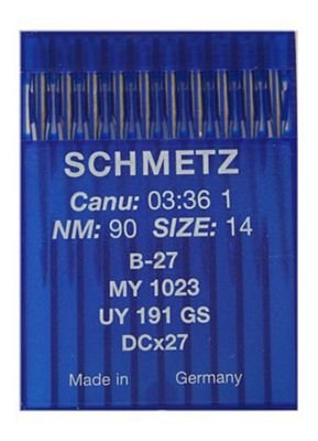 Schmetz Sewing Machine Needles DCx1 / B27 Size 90/14 (10-pack)