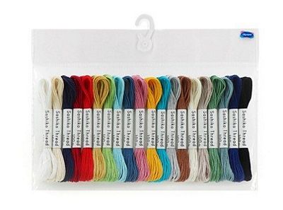 Olympus Sashiko Mini Thread 20 Color Solid Set