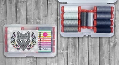 Aurifil Graywork (10 Small Spools) by Tula Pink